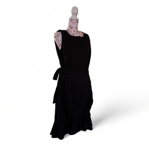 Calvin Klien Black Belted Ruffle Dress - Picture 3 of 3